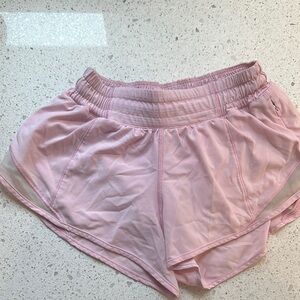 lululemon athletica Pink Athletic Shorts Elastic Waistband Lightweight